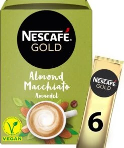 Nescafé Gold Almond Macchiato Oploskoffie - 6 Doosjes à 6 Zakjes 12 Nescafé Gold Almond Macchiato Oploskoffie - 6 Doosjes à 6 Zakjes -Beste Koffie Winkel 1005x1200 1