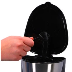 Inventum Koffiezetter 1.25l Zwart/rvs 10 Kopjes -Beste Koffie Winkel 101 0855 4 1