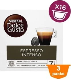 Nescafé Dolce Gusto Espresso Intenso Cups - 3 X 16 Stuks -Beste Koffie Winkel 1082x1200