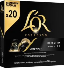 L'OR Espresso Ristretto Koffiecups - Intensiteit 11/12 - 10 X 20 Capsules -Beste Koffie Winkel 1129x1200 1