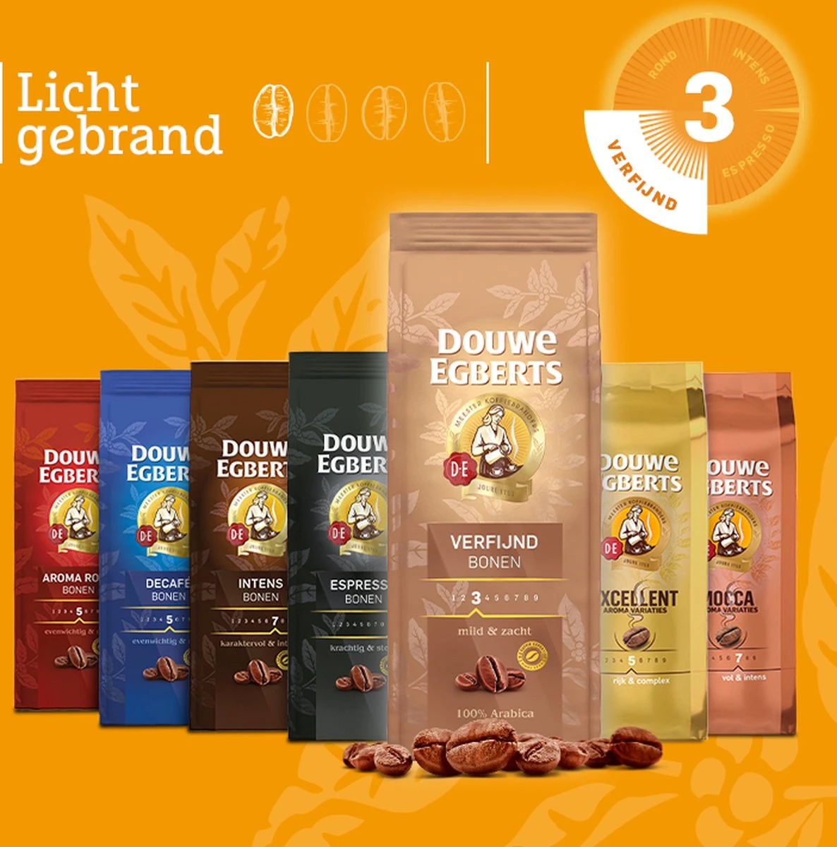 Douwe Egberts Verfijnd Koffiebonen - 4 X 500 Gram 9 Douwe Egberts Verfijnd Koffiebonen - 4 X 500 Gram - Afbeelding 7