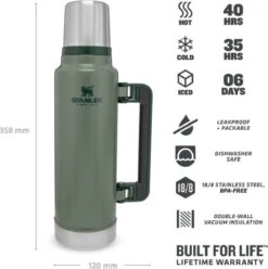 Stanley The Legendary Classic Bottle 2.3L Hammertone Green -Beste Koffie Winkel 1194x1200 2