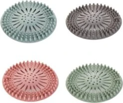 WiseGoods - Haarstopper - Haarvanger - Douche Zeef - Douche Filter - Haarfilter - Douche Afvoer - Siliconen - Blauw -Beste Koffie Winkel 1200x1009