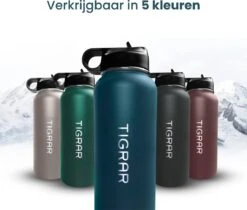 Tigrar - Waterfles - Drinkfles - Thermosfles 1 Liter Dubbelwandig - RVS - (Staal) Blauw - Incl. Extra Dop 3 Rietjes En Reiniger 17 Tigrar - Waterfles - Drinkfles - Thermosfles 1 Liter Dubbelwandig - RVS - (Staal) Blauw - Incl. Extra Dop 3 Rietjes En Reiniger -Beste Koffie Winkel 1200x1021 1