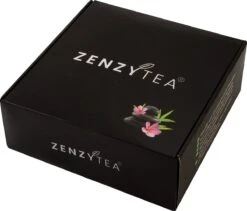 Theedoos Van ZENZYTEA® - Bamboe - Theedoos 9 Vaks - Inclusief 3 Theeblikken Voor Losse Thee - Geschikt Voor Grote & Kleine Theezakjes - Vierkant - Grote Vakken - Luxe Verpakking - Cadeau -Beste Koffie Winkel 1200x1027
