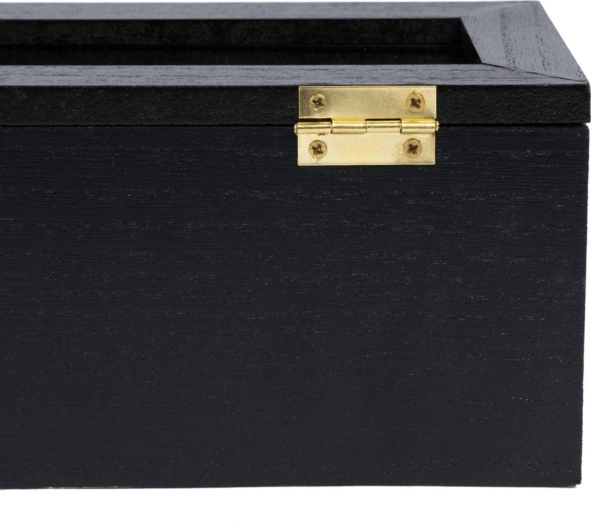 CasaLupo Theedoos Zwart 6-vaks - Met Fluweel - 43 X 9 Cm 8 CasaLupo Theedoos Zwart 6-vaks - Met Fluweel - 43 X 9 Cm - Afbeelding 6