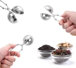 Theezeef Met Handvat Inclusief Lekplaatje - Set Van 2 Stuks - Thee Ei Voor Losse Thee - Theefilter Voor Losse Thee - Thee Infuser -Beste Koffie Winkel 1200x1062