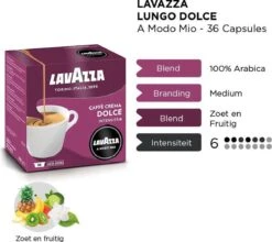 Lavazza A Modo Mio Lungo Dolce 36 Stuks -Beste Koffie Winkel 1200x1068 4