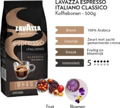 Lavazza Espresso Italiano Classico Koffiebonen - 500 Gram X4 -Beste Koffie Winkel 1200x1082 3
