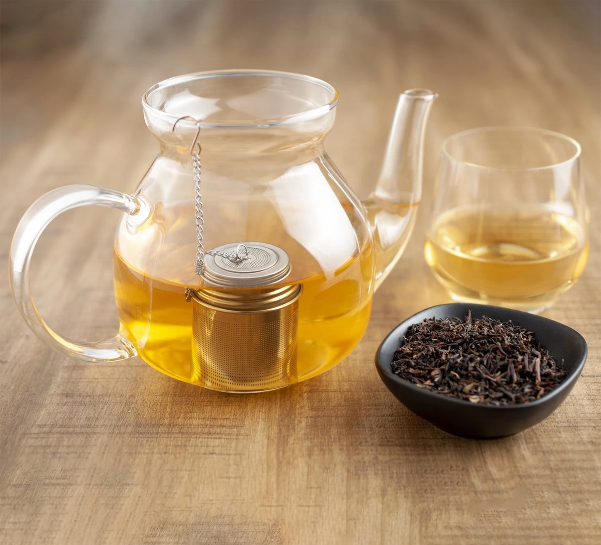 PrimeAmbition - 2 Stuks Theezeef En Theetip Voor Losse Thee - Extra Fijne Filter - Thee Ei Set Met Schoteltje Voor Theezakjes 4 PrimeAmbition - 2 Stuks Theezeef En Theetip Voor Losse Thee - Extra Fijne Filter - Thee Ei Set Met Schoteltje Voor Theezakjes - Afbeelding 2