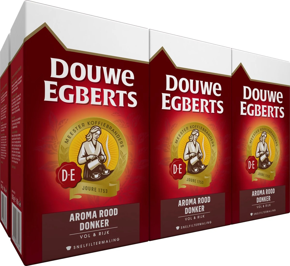 Douwe Egberts Aroma Rood Donker Filterkoffie - 6 X 500 Gram 3 Douwe Egberts Aroma Rood Donker Filterkoffie - 6 X 500 Gram