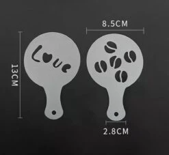 Koffie Figuurtjes Maker - Latte Art - Cacao Vormpjes - 16 Verschillende Houders - Cappuccino - Latte Macchiato - Hartjes Maker -Beste Koffie Winkel 1200x1103