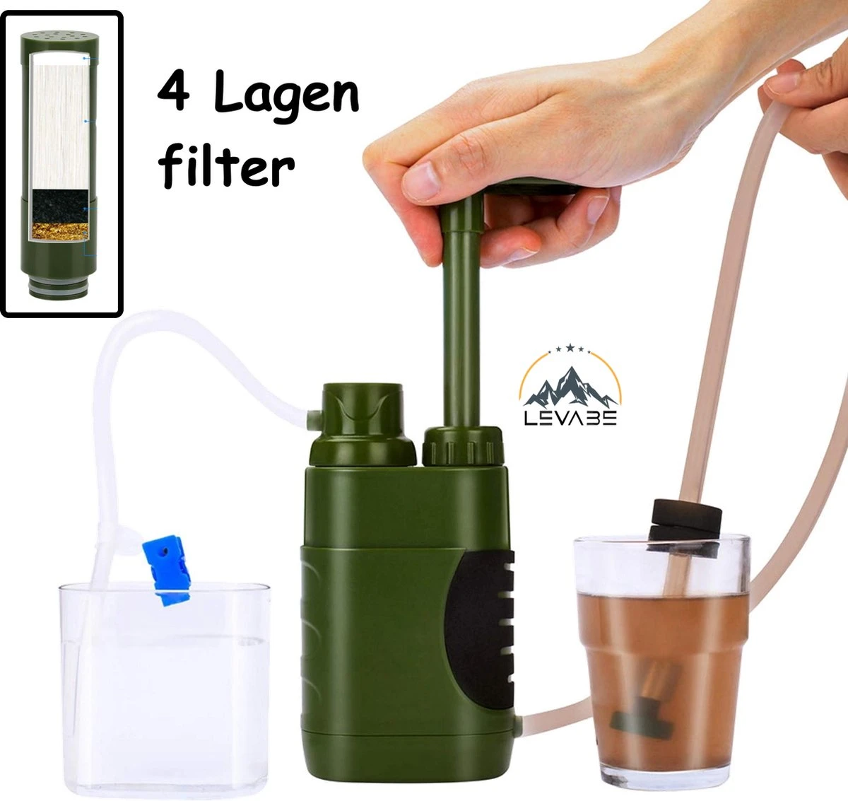 Luxe Water Filter Straw Incl. Waterzak - Complete Set - Waterfilter - Waterfles - Waterzuiveraar - Outdoor Life - Survival - BPA-vrij - Filtert 5000LL 3 Luxe Water Filter Straw Incl. Waterzak - Complete Set - Waterfilter - Waterfles - Waterzuiveraar - Outdoor Life - Survival - BPA-vrij - Filtert 5000LL