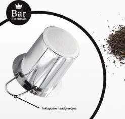 Bar Essentials® Theezeef Met Inklapbare Handgreepjes én Lekplaatje (set Van 2) - Fijnmazig Theefilter Voor Losse Thee - Theezeefjes Voor Losse Thee RVS - Theefilter Voor Losse Thee - Theezeef - Theefilter RVS -Beste Koffie Winkel 1200x1142 2