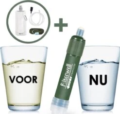 Merkloos Fllterwell Waterfilter - Survival - Zuiver & Schoon Drinkwater - Lichtgewicht - Water Filter - Outdoor - Hiking & Wandelen -Beste Koffie Winkel 1200x1143