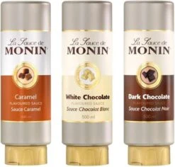 Monin Dessert Topping Dark Chocolate - 50 Cl -Beste Koffie Winkel 1200x1146