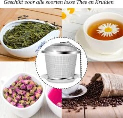 TeaLux 5-Delig RVS Theefilters Set Met Maatlepel En Lekbakjes En Knijper - Theezeef Voor Losse Thee En Kruiden - Tea InfuserStrainer Giftset - Verse Thee FilterZeef Cadeau Pakket - Kruidenbuiltje Ei Met Onderzetters - Geschenkset 14 TeaLux 5-Delig RVS Theefilters Set Met Maatlepel En Lekbakjes En Knijper - Theezeef Voor Losse Thee En Kruiden - Tea InfuserStrainer Giftset - Verse Thee FilterZeef Cadeau Pakket - Kruidenbuiltje Ei Met Onderzetters - Geschenkset -Beste Koffie Winkel 1200x1153