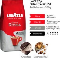 Lavazza Qualita Rossa Koffiebonen - 500g 9 Lavazza Qualita Rossa Koffiebonen - 500g -Beste Koffie Winkel 1200x1162 1