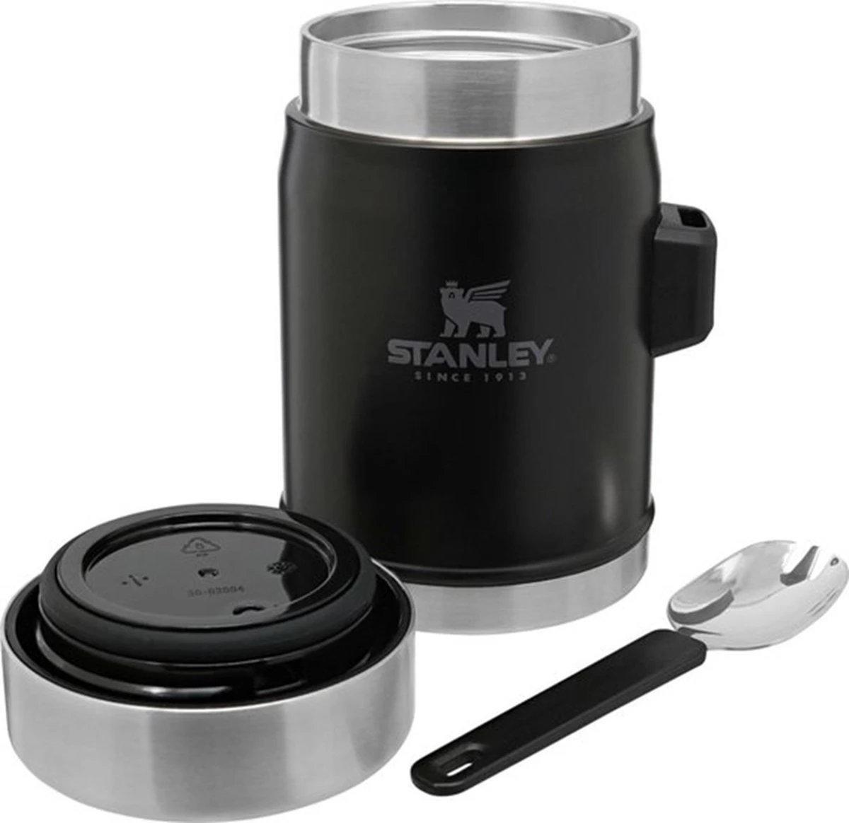 Stanley The Legendary Food Jar + Spork 0,4L - Thermosfles - Matt Black 4 Stanley The Legendary Food Jar + Spork 0,4L - Thermosfles - Matt Black - Afbeelding 2