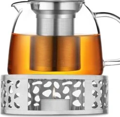 INTIRILIFE Theepot Warmer In Zilver – Roestvrijstalen Theepot Met Patroon Voor Hittebestendige Theepotten – Roestvrijstalen Theewarmer Voor Koffie, Thee En Nog Veel Meer. -Beste Koffie Winkel 1200x1164