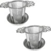 Merkloos ARELO Theezeef Met Uitlekschaaltje - RVS - 2 Stuks 2 Merkloos ARELO Theezeef Met Uitlekschaaltje - RVS - 2 Stuks -Beste Koffie Winkel 1200x1171