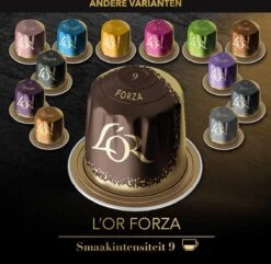 L'OR Espresso Forza Koffiecups - Intensiteit 9/12 - 10 X 10 Capsules -Beste Koffie Winkel 1200x1173