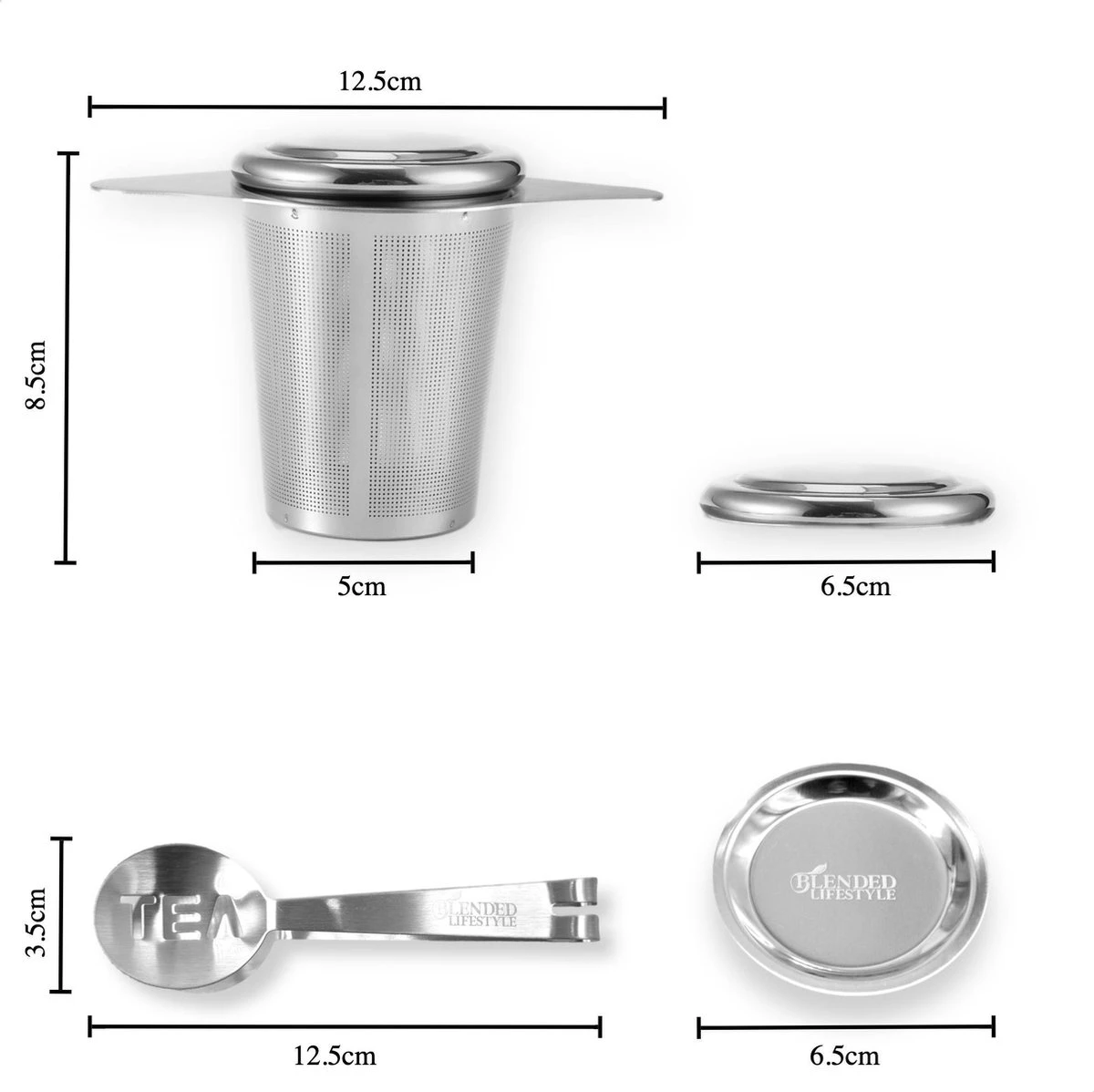 Theezeef Met Handvat Inclusief Lekplaatje En Kruiden Knijper - Thee Ei Voor Losse Thee - Theefilter Voor Losse Thee - Thee Infuser 5 Theezeef Met Handvat Inclusief Lekplaatje En Kruiden Knijper - Thee Ei Voor Losse Thee - Theefilter Voor Losse Thee - Thee Infuser - Afbeelding 3