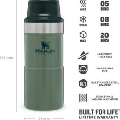 Stanley Trigger-Action Travel Mug 0.35L - Thermosfles - Hammertone Green -Beste Koffie Winkel 1200x1198 10