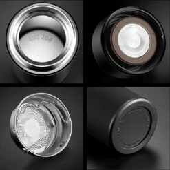 Thermosfles 500 Ml - Met Thee Filter - Mat Zwart -Beste Koffie Winkel 1200x1198 5