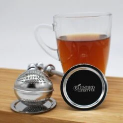 Blended Lifestyle® Theezeef Met Veer - Set Van 2 - Inclusief Lekplaatjes - Geschikt Voor Losse Kruiden -Beste Koffie Winkel 1200x1200 113