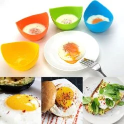 IGOODS 4 Pack Egg Poacher Cups - Perfect Gepocheerde Eieren - Egg Maker Niet-gepocheerde Eieren Cups BPA Gratis Siliconen Ei Poacher Cups Magnetron Ei Poacher- Ei Poacher Pan- Boiler Steamer- Magnetron Eieren -Beste Koffie Winkel 1200x1200 129