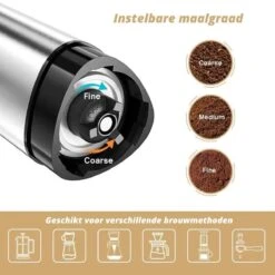 Comes In Handy - Koffiemolen Handmatig - Keramische Kern - Roestvrijstaal - Instelbare Maalgraad 14 Comes In Handy - Koffiemolen Handmatig - Keramische Kern - Roestvrijstaal - Instelbare Maalgraad -Beste Koffie Winkel 1200x1200 134