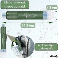 Waterfilter Survival Steddy Pro - Zuiver Gratis Drinkwater - Waterfles Waterzuivering - Waterfilter Kraan - Outdoor - FILTER 4000 LITER! 12 Waterfilter Survival Steddy Pro - Zuiver Gratis Drinkwater - Waterfles Waterzuivering - Waterfilter Kraan - Outdoor - FILTER 4000 LITER! -Beste Koffie Winkel 1200x1200 283