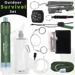 Waterfilter Steddy Pro - Survival Bushcraft Kit - Noodpakket - Waterzuivering - Water Filter Kraan - Outdoor