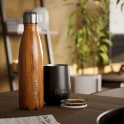 TIGR Cups - Drinkbekers - Thermosbekers - RVS - Set Van 2 - 350ml - Zwart/Rosé Goud -Beste Koffie Winkel 1200x1200 339