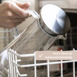 MÊZON® Schenkkan - Glazen Waterkan - Waterkaraf Voor Fruitwater - Multifunctionele Decanteer Karaf - Kan Met Deksel - 1.5L Capaciteit -Beste Koffie Winkel 1200x1200 406