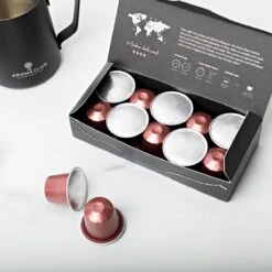 Aroma Club - Proefpakket Nespresso Compatible Capsules (100 St.) - 5 Smaken - Espresso & Lungo - 100% Aluminium Koffiecups -Beste Koffie Winkel 1200x1200 434