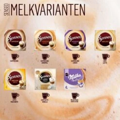 Senseo Cappuccino Koffiepads - 2/9 Intensiteit - 10 X 8 Pads 17 Senseo Cappuccino Koffiepads - 2/9 Intensiteit - 10 X 8 Pads -Beste Koffie Winkel 1200x1200 549