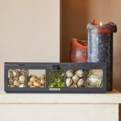 Riviera Maison Theedoos - Urban Loft Tea Box - Zwart -Beste Koffie Winkel 1200x1200 75