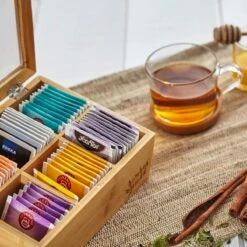 Bambuswald© Houten Theedoos Met 6 Vakken Gemaakt Van 100% Duurzame Bamboe -Beste Koffie Winkel 1200x1200 89