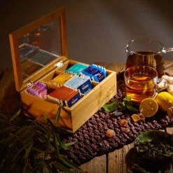 Bambuswald© Houten Theedoos Met 6 Vakken Gemaakt Van 100% Duurzame Bamboe -Beste Koffie Winkel 1200x1200 96