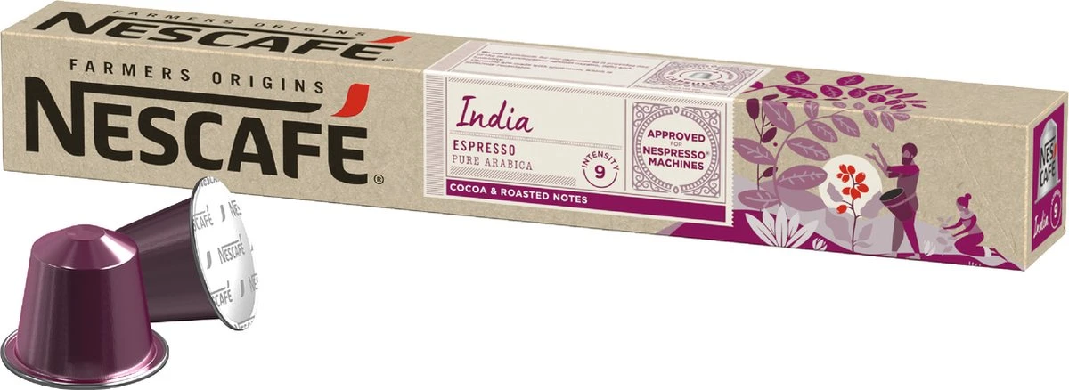 Nescafé Farmers Origins India Espresso Capsules - 120 Koffiecups 4 Nescafé Farmers Origins India Espresso Capsules - 120 Koffiecups - Afbeelding 2