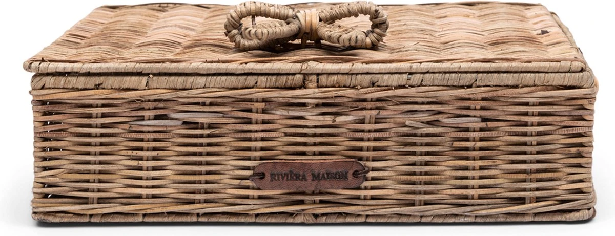 Riviera Maison Theedoos Rotan - Rustic Rattan Rue Du Bac Tea Box - Naturel 3 Riviera Maison Theedoos Rotan - Rustic Rattan Rue Du Bac Tea Box - Naturel