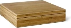 Bredemeijer - Theedoos 12-vaks Gesloten Bamboe Naturel -Beste Koffie Winkel 1200x488