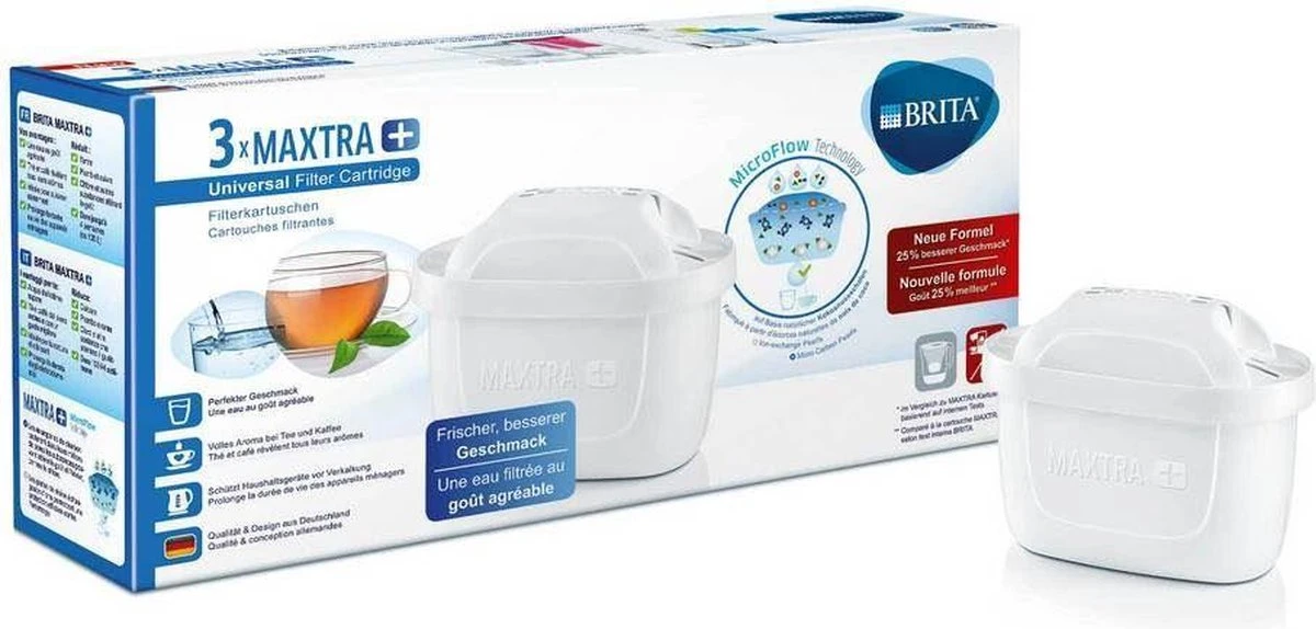 BRITA Maxtra+ Filterpatronen - 3 Stuks 6 BRITA Maxtra+ Filterpatronen - 3 Stuks - Afbeelding 4