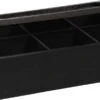 CasaLupo Theedoos Zwart 6-vaks - Met Fluweel - 24 X 16 Cm -Beste Koffie Winkel 1200x608
