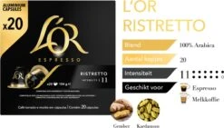 L'OR Espresso Ristretto Koffiecups - Intensiteit 11/12 - 10 X 20 Capsules -Beste Koffie Winkel 1200x685 8