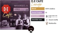 Douwe Egberts D.E Café Lungo Koffiecups - Intesiteit 8/12 - 10 X 20 Capsules 14 Douwe Egberts D.E Café Lungo Koffiecups - Intesiteit 8/12 - 10 X 20 Capsules -Beste Koffie Winkel 1200x685 9