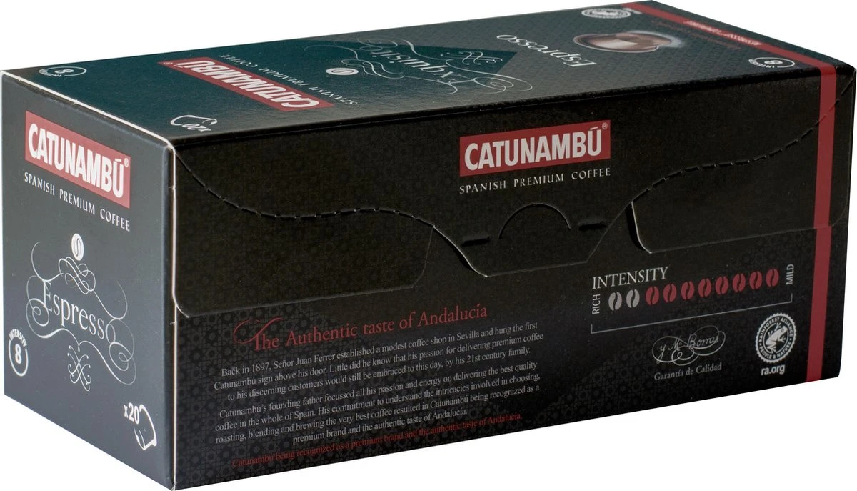 Catunambú Cups - Espresso Exquisito 5 X 20 Cups 6 Catunambú Cups - Espresso Exquisito 5 X 20 Cups - Afbeelding 4