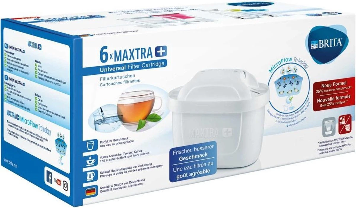 Brita Maxtra+ Filterpatronen 6 Stuks 3 Brita Maxtra+ Filterpatronen 6 Stuks